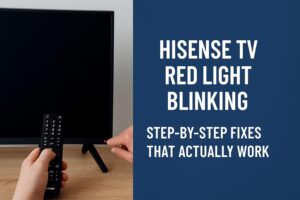 Hisense TV Red Light Blinking Step-by-Step Fixes That Actually Work
