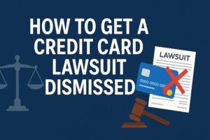 How to Get a Credit Card Lawsuit Dismissed