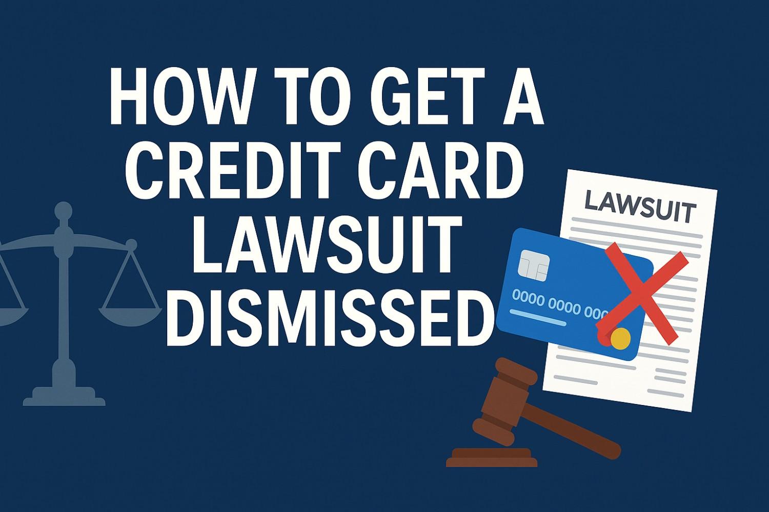 How to Get a Credit Card Lawsuit Dismissed