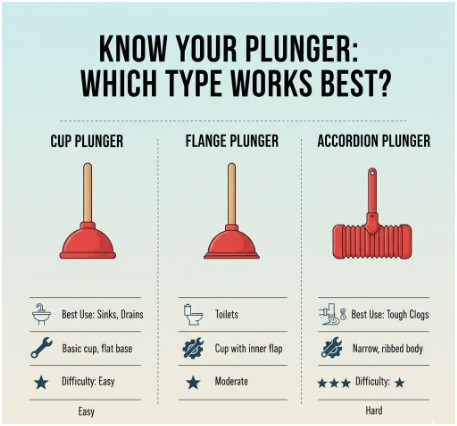 What Are the Main Types of Plungers and How Do They Work?